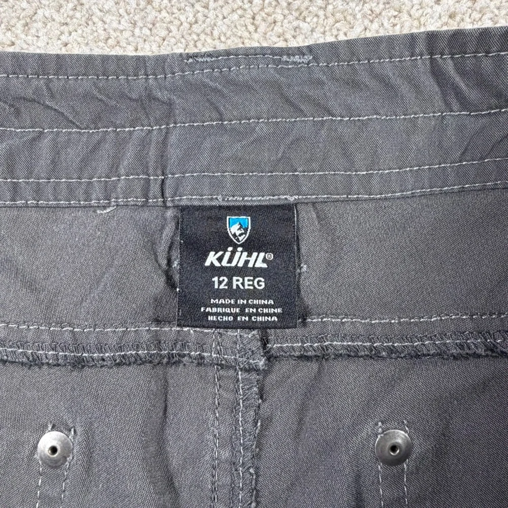 Kuhl Hiking Pant Women 12 REG 34x30) Gray Articulated Knee‎ Straight Utility